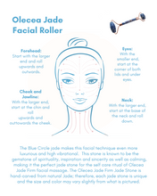將圖像加載到圖庫查看器中，Blue Circle Jade Face Roller - Olecea ™ 
