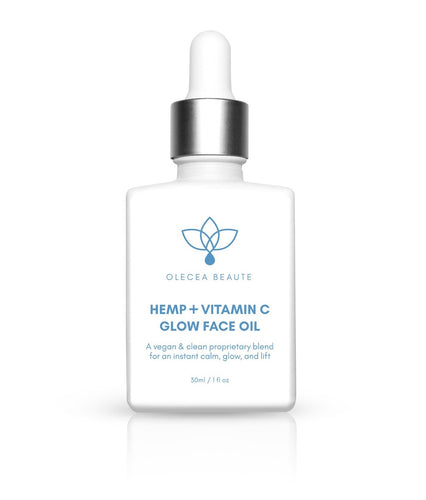 Hemp + Vitamin C Glow Face Oil - Olecea ™ 